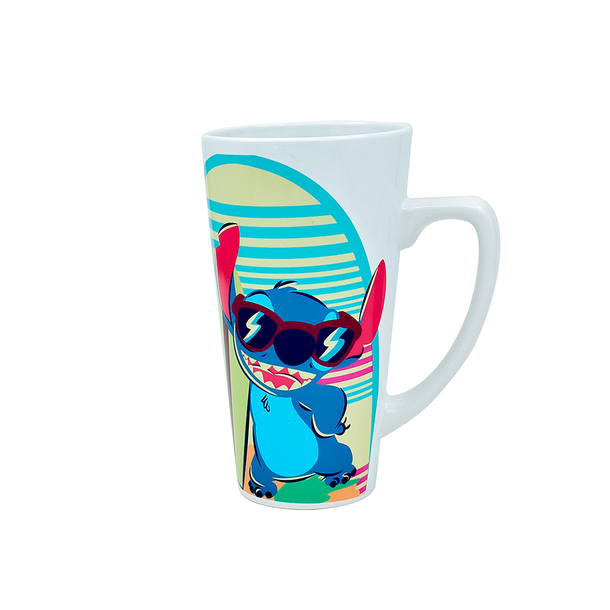 Taza Alta Cerámica, 700ml Diseño De Stitch / Disney - Cimarrón