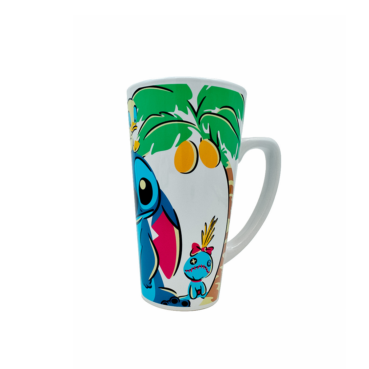 Taza Alta Cerámica, 700ml Diseño De Stitch / Disney - Cimarrón