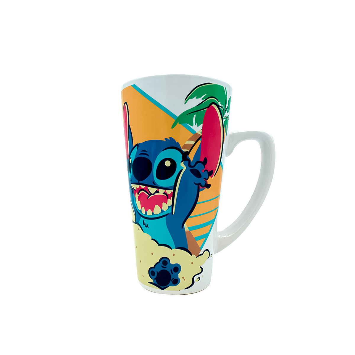 Taza Alta Cerámica, 700ml Diseño De Stitch / Disney - Cimarrón