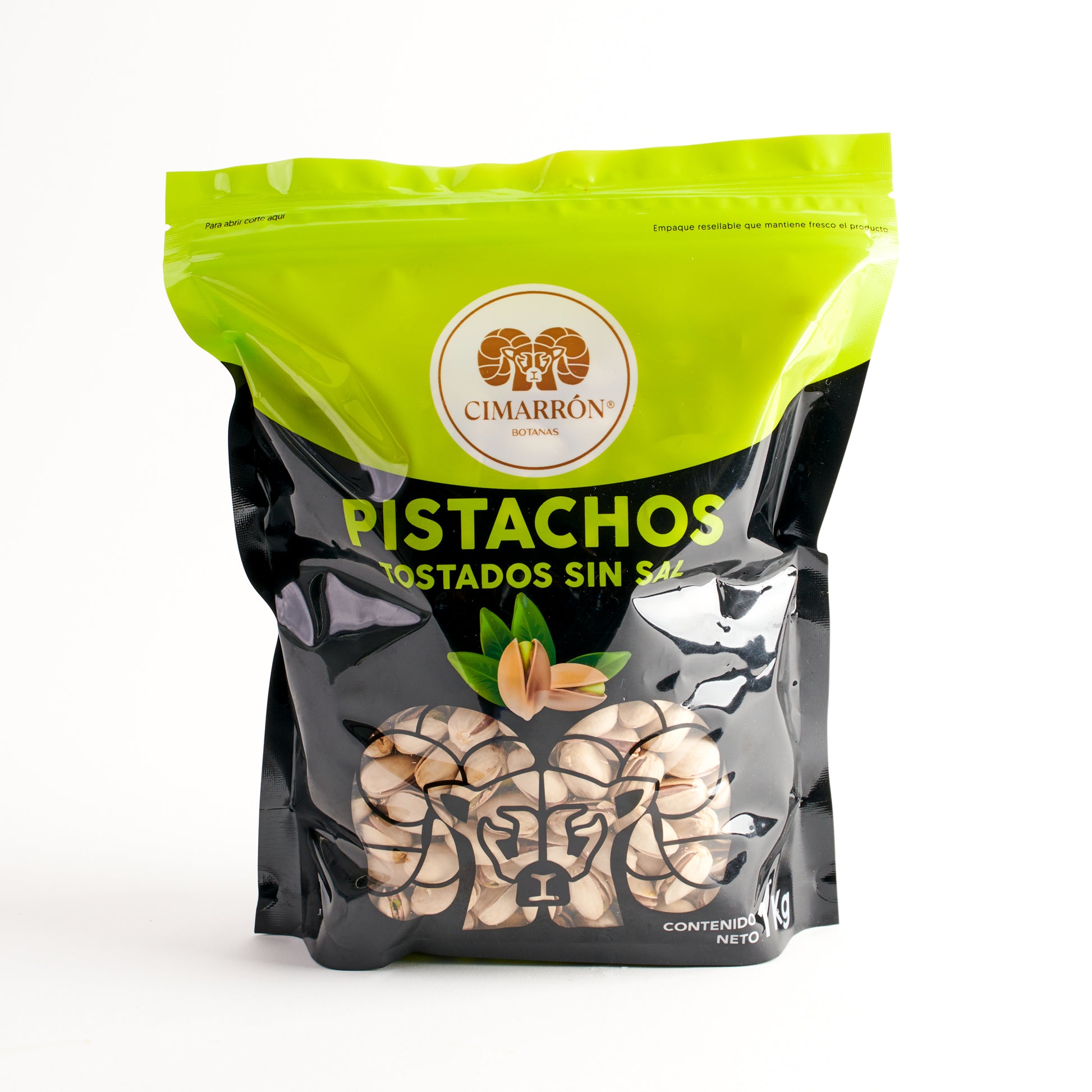 Pistacho sin sal 1kg - Cimarrón