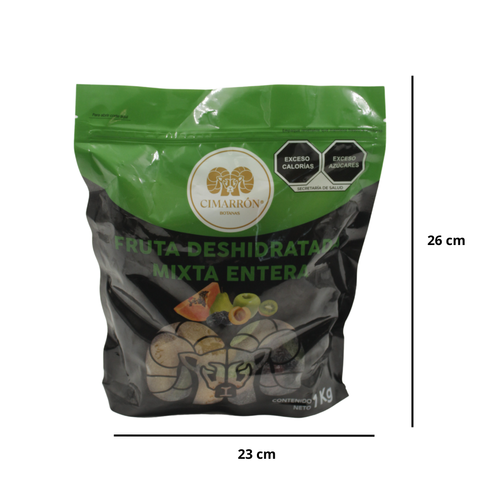 Fruta deshidratada mixta entera 1kg - Cimarrón