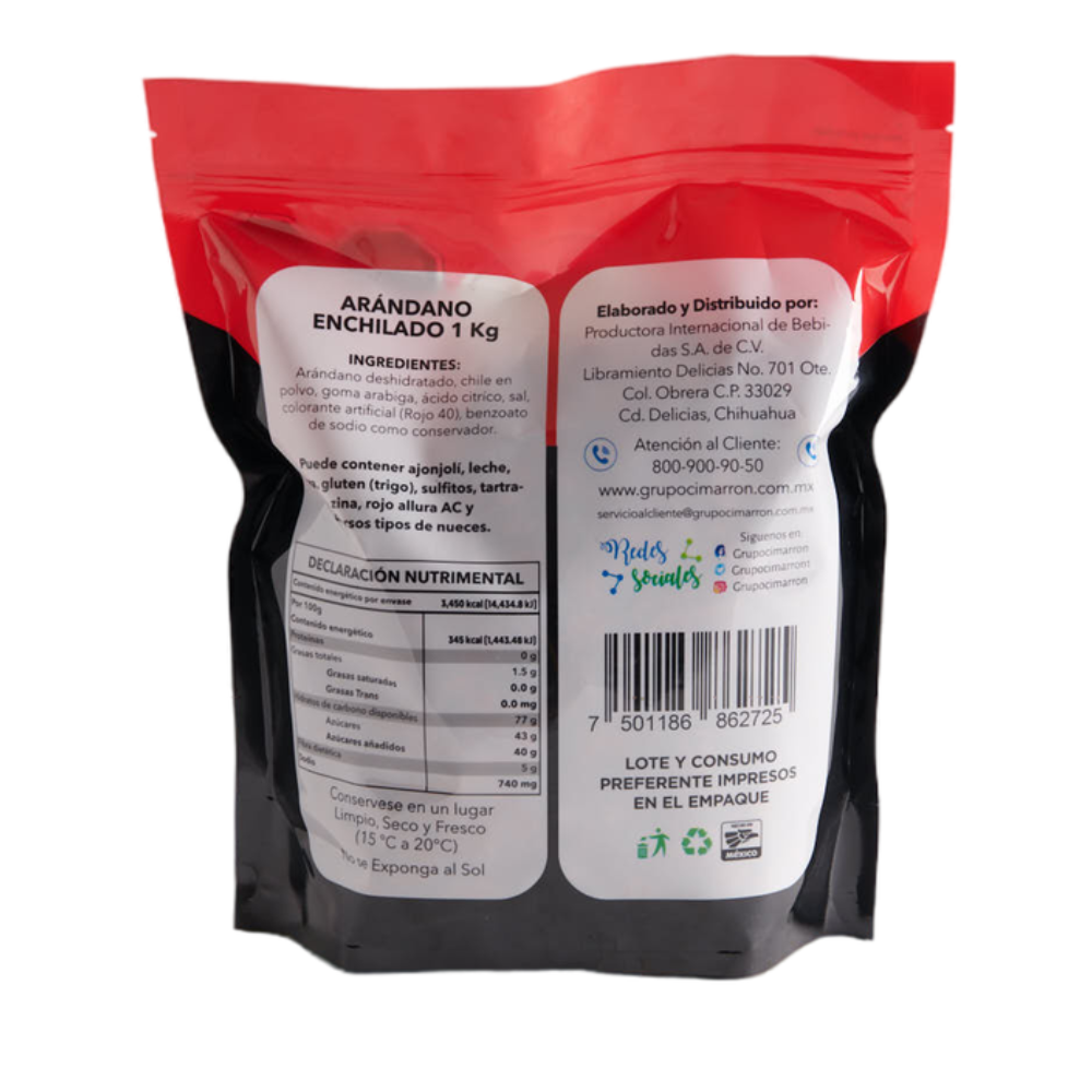 Arándano enchilado 1kg - Premium Enchilados y mucho más en Cimarrón.Shop - $279! Envío gratis