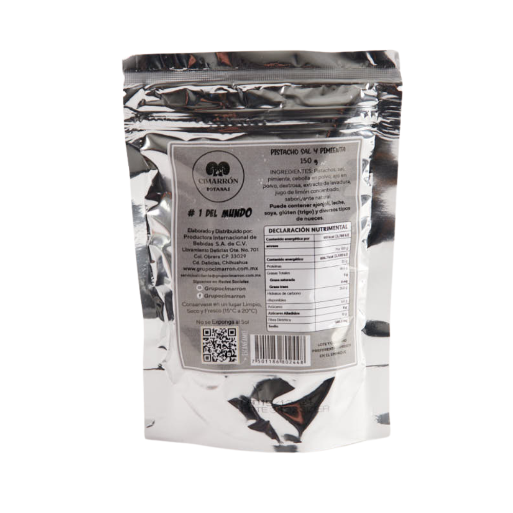 Pistachos sal y pimienta 150g - Premium Nueces y Semillas y mucho más en Cimarrón.Shop - $159! Envío gratis