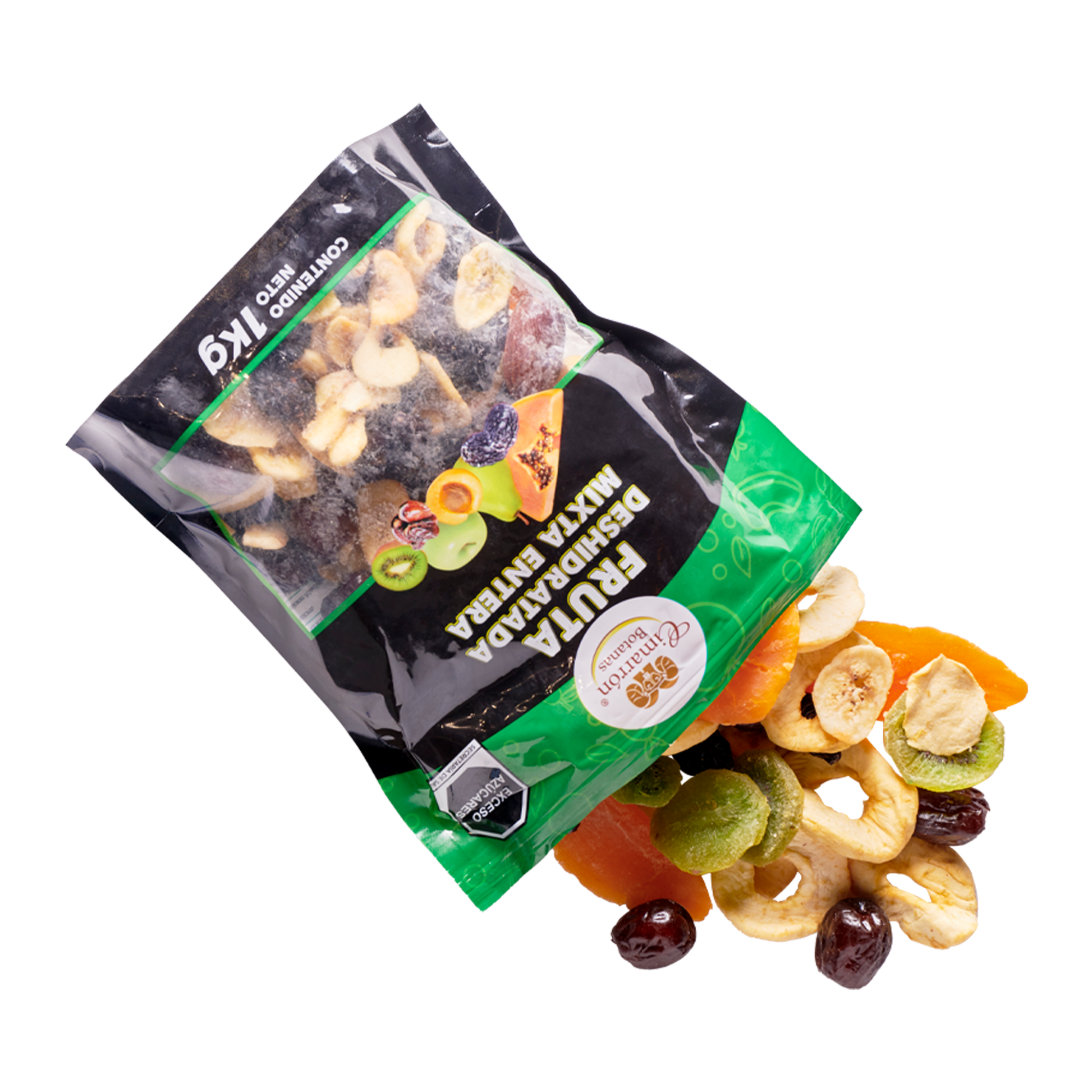 Fruta deshidratada mixta entera 1kg - Cimarrón