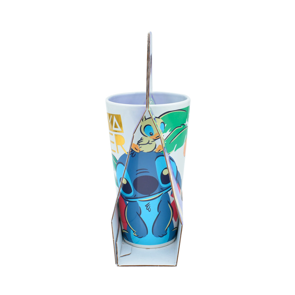 Taza Alta Cerámica, 700ml Diseño De Stitch / Disney - Cimarrón