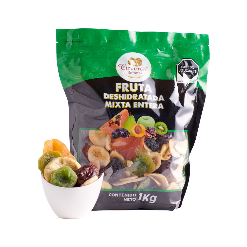 Fruta deshidratada mixta entera 1kg - Cimarrón