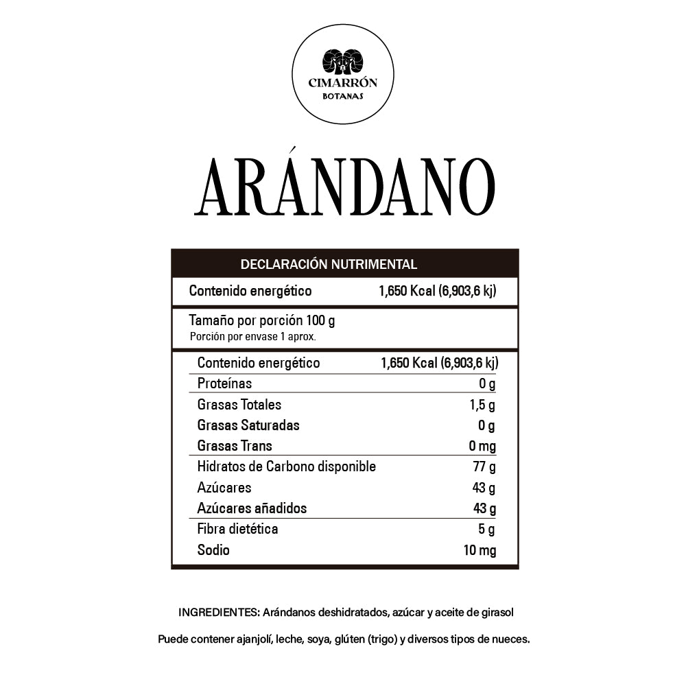 Arándano Natural 1kg - Premium Frutos secos y mucho más en Cimarrón.Shop - $229! Envío gratis