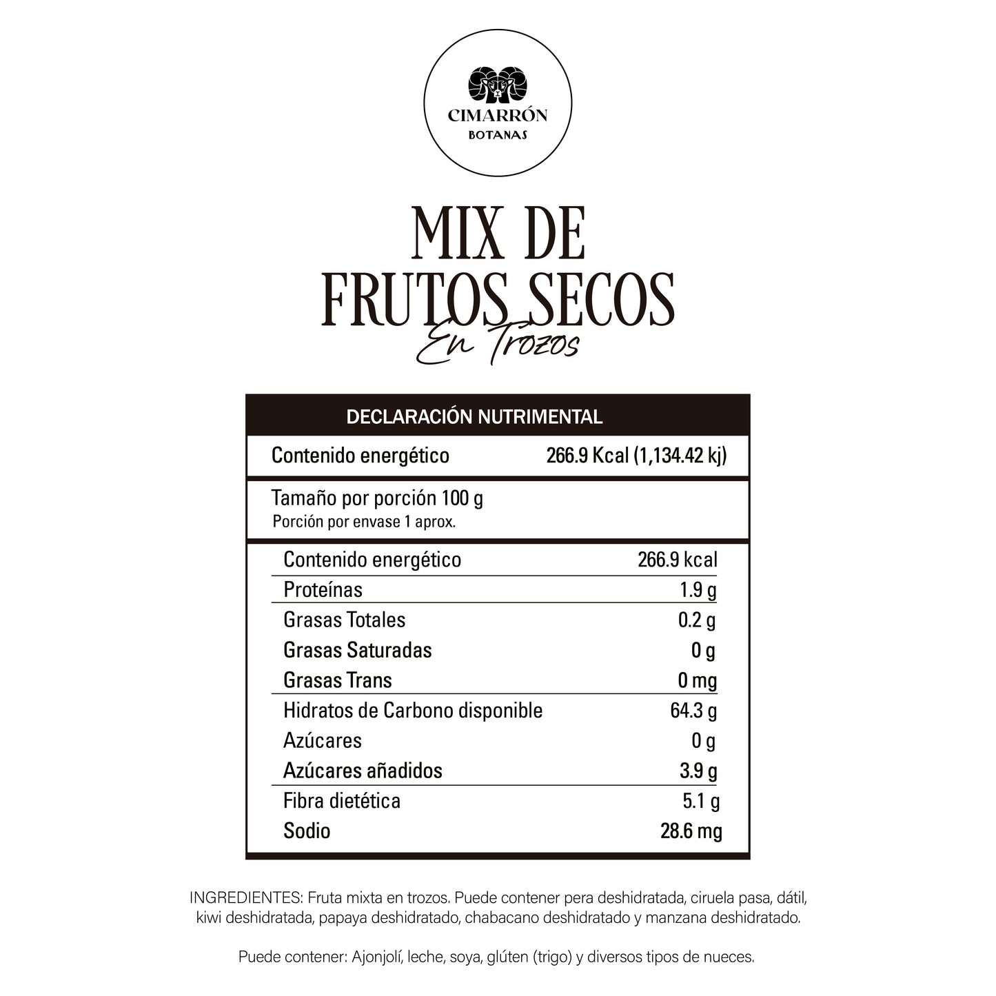Mix fruta deshidratada entera 1kg - Premium Frutos secos y mucho más en Cimarrón.Shop - $319! Envío gratis