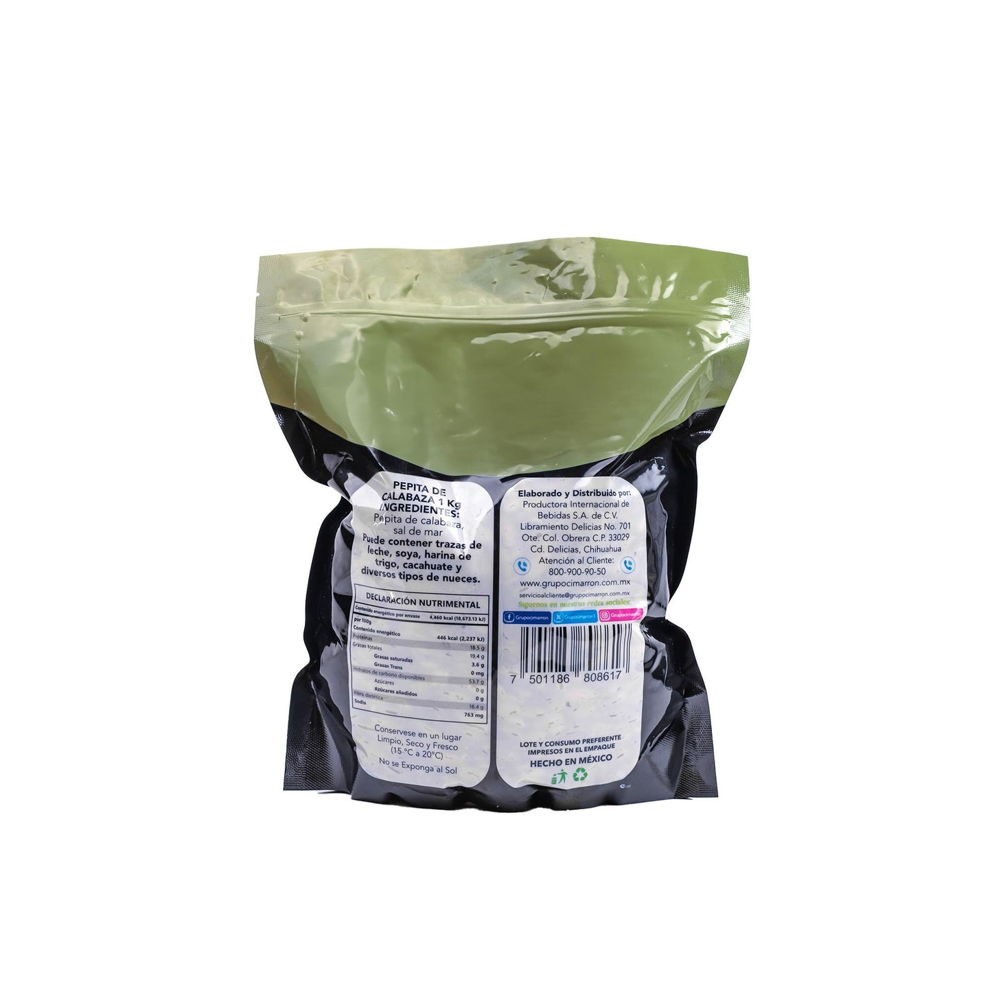 Pepitas De Calabaza Cimarron Botanas 1 Kg